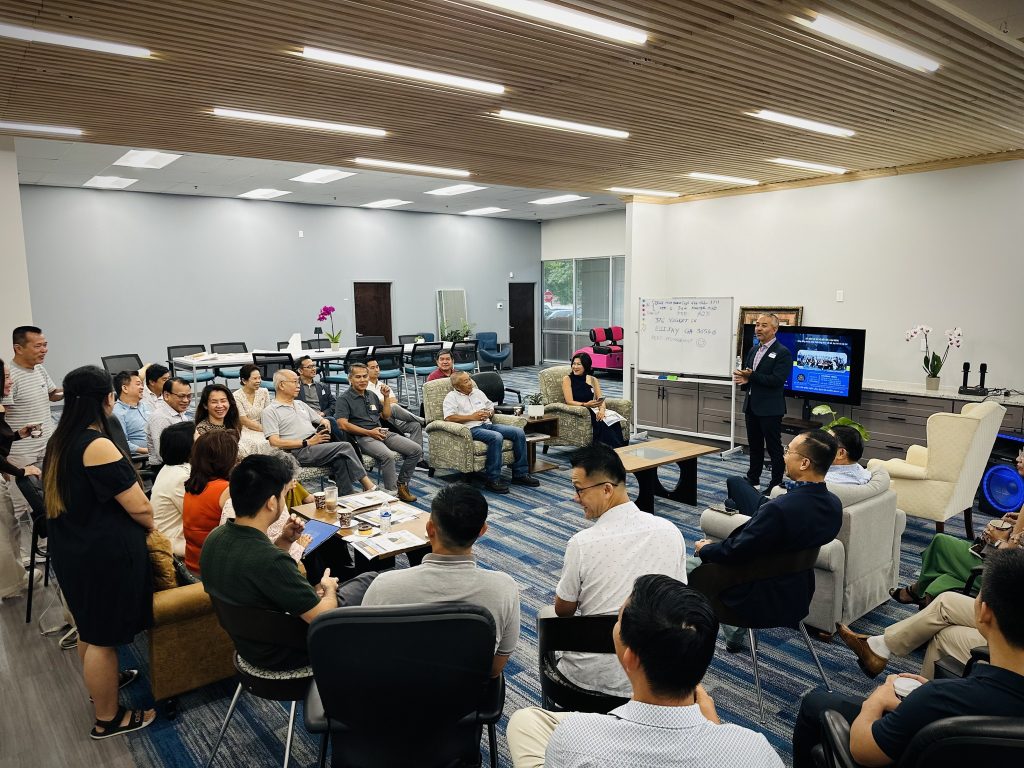 Lotus Club entrepreneurs gathering for a business session